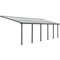 Palram - Canopia Aluminium Terrassenüberdachung Olympia Anthrazit 295x924x305 cm von PALRAM