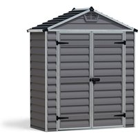 Canopia Kunststoff Gerätehaus Skylight 63 Grau 90x185x217 cm - Palram von PALRAM