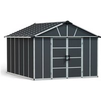 Canopia Kunststoff Gerätehaus Yukon 1113.1 Dunkelgrau 393x332x252 cm - Palram von PALRAM