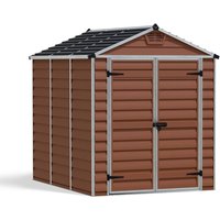 Canopia Kunststoff Gerätehaus Skylight 68 Bernstein 229x185x217 cm - Palram von PALRAM