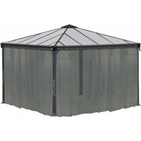 Palram - Canopia Polyester Moskitonetz für Pavillon Palermo Anthrazit von PALRAM