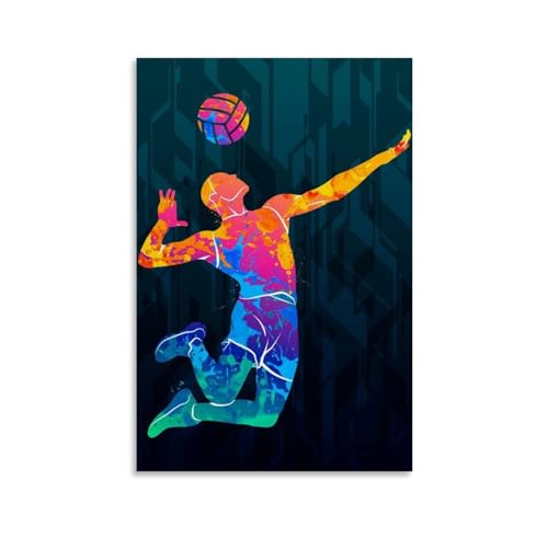 Abstraktes Volleyball-Poster, Wandkunst-Poster, Geschenk für Freunde, Schlafzimmer, Wohnzimmer, Dekoration, modernes ästhetisches Poster, dekorative Malerei, Leinwand, Wandposter und Kunstdruck, Abstraktes Volleyball-Poster, Wandkunst-Poster, Geschenk für Freunde, Schlafzimmer, Wohnzimmer, Dekoration, modernes ästhetisches Poster, dekorative Malerei, Leinwand, Wandposter und Kunstdruck, von PALUCI