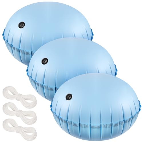 Poolkissen für oberirdische Pools – 1,2 m Durchmesser, Winterschließ-Set mit Seilen, PVC-Eis-Equalizer, Luftkissen zur Unterstützung von Schwimmbadabdeckungen, 3 Stück Poolkissen für oberirdische Pools – 1,2 m Durchmesser, Winterschließ-Set mit Seilen, PVC-Eis-Equalizer, Luftkissen zur Unterstützung von Schwimmbadabdeckungen, 3 Stück von PAMASE