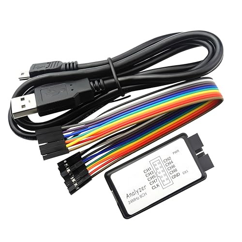 PAMEENCOS 1 Set USB Logic Analyzer Mikrocontroller Kompatibel zu Saleae 24MHz 8CH ARM FPGA M100 von PAMEENCOS