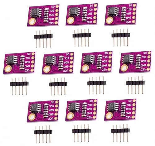 PAMEENCOS 10 Stück LM75 LM75A/B Hochgeschwindigkeitstemperatursensor I2C Schnittstelle Hochpräzises Entwicklungsplatinenmodul von PAMEENCOS
