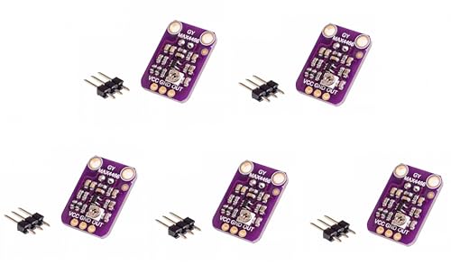 PAMEENCOS 5 x MAX4466 Soundsensor-Modul, Mikrofon, Vorverstärker-Mikrofon von PAMEENCOS