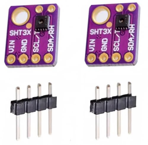 PAMEENCOS GY-SHT31-D SHT31-D 3,3 V Temperatur- und Feuchtigkeitssensor-Modul, Breakout, digitaler Ausgang, IIC I2C-Schnittstelle für Arduino, 2 Stück von PAMEENCOS