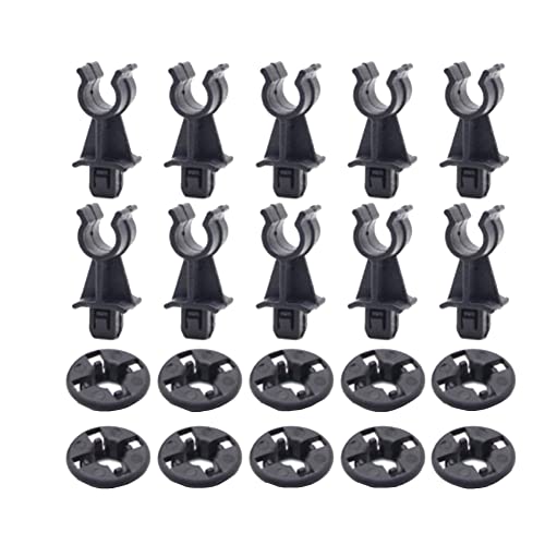 PAMENET 10 Set Halterungen für Dualis J10 Navara D40 R51 Motorhaubenstütze Prod Rod Clamp Clip Halter PAMENET 10 Set Halterungen für Dualis J10 Navara D40 R51 Motorhaubenstütze Prod Rod Clamp Clip Halter von PAMENET