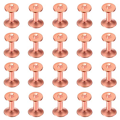PAMENET 25 Sets Kupfernieten, Unterlegscheiben, 1,9 cm , Leder, Kupfer, Nietverschluss, für Brieftaschen, Leder, Bastelbedarf PAMENET 25 Sets Kupfernieten, Unterlegscheiben, 1,9 cm , Leder, Kupfer, Nietverschluss, für Brieftaschen, Leder, Bastelbedarf von PAMENET