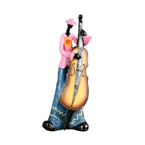 PAMENET Jazz Band Player Figuren Vintage Musiker Figur Harz Statuen Desktop Ornament Retro Skulptur Home Indoor Decor E PAMENET Jazz Band Player Figuren Vintage Musiker Figur Harz Statuen Desktop Ornament Retro Skulptur Home Indoor Decor E von PAMENET