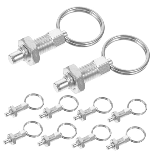 PAMINGONO 10 Stück Teiliges Gewächshaus Federstifte aus Selbstsichernde Federbolzen mit Zugring Langlebige Verbindungsstücke und Indexierbolzen Robustes Zubehör für Garten und PAMINGONO 10 Stück Teiliges Gewächshaus Federstifte aus Selbstsichernde Federbolzen mit Zugring Langlebige Verbindungsstücke und Indexierbolzen Robustes Zubehör für Garten und von PAMINGONO