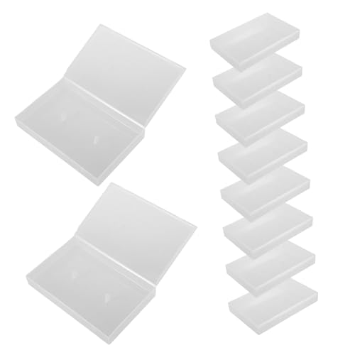 PAMINGONO 10 Stück Transparente Kassettenschachteln Aufbewahrungsbox aus Klarem Kunststoff Präzise Gefertigt Vielseitig für Musik Kassetten Schmuck und Kleine Gegenstände Schützend und von PAMINGONO