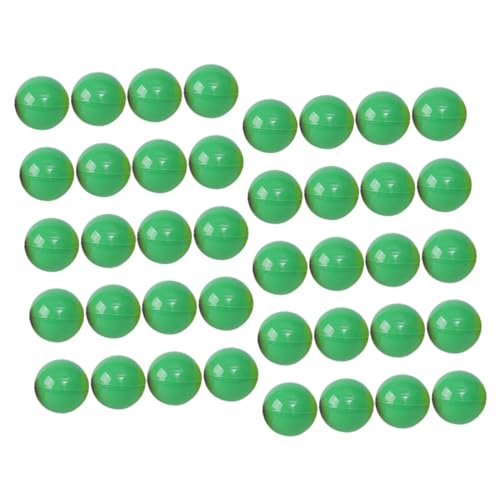 PAMINGONO 100 Stück Grüne Offene Lotteriekugeln aus Langlebigem PVC für Partyspiele Zubehör Spaßige Spielbälle Bastelmaterial von PAMINGONO