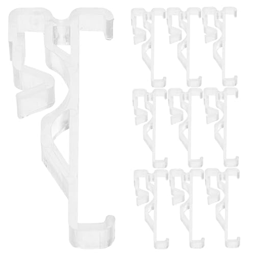 PAMINGONO 12 Stück Blindbefestigungshalterung Jalousien-Volant-Clips Jalousien-Clips Klammern Versteckte Verstecken Für Horizontal Aus Kunststoff Transparent von PAMINGONO