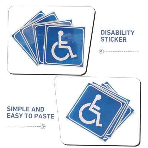 PAMINGONO 15 Stück Teiliges Behindertenrollstuhl aufkleber für Auto Fenster Wasser Kratzfest Sichtbar für Rollstuhlfahrer Mobilitätshilfen Geeignet Einfache Anwendung von PAMINGONO