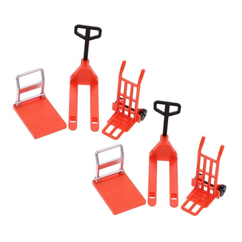 PAMINGONO 1Satz Mini Bauwerkzeug Teiliges Modell für Mini Gabelstapler Handwagen und Plattformwagen für Spiel und Lernerfahrungen Spielzeugwelt von PAMINGONO