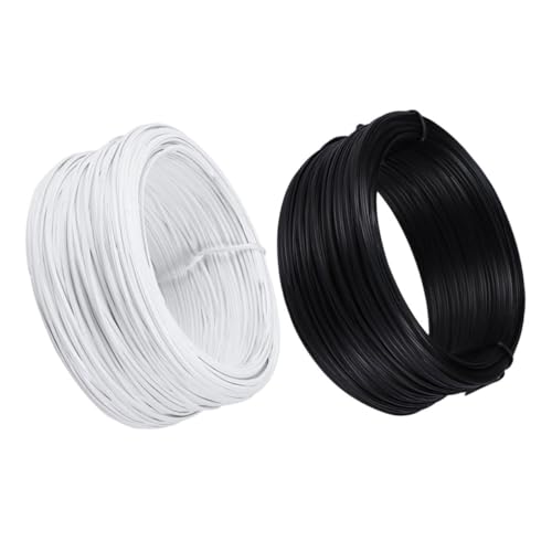 PAMINGONO PVC-umwickelte Gartendrahtrolle 1 X 2 Mm Bindende Eisendraht-spalierbinder Für Pflanzen von PAMINGONO