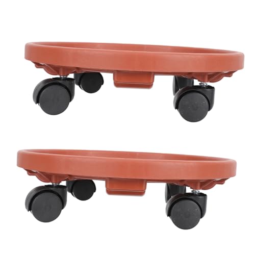 PAMINGONO 2 Stück Blumentopf Untersetzer mit Runde Pflanzenroller aus Robustem Material Verschiebbarer Blumentopfständer für Innen und Außen Tragbar Bodenschonend für Sukkulenten und Kleine PAMINGONO 2 Stück Blumentopf Untersetzer mit Runde Pflanzenroller aus Robustem Material Verschiebbarer Blumentopfständer für Innen und Außen Tragbar Bodenschonend für Sukkulenten und Kleine von PAMINGONO