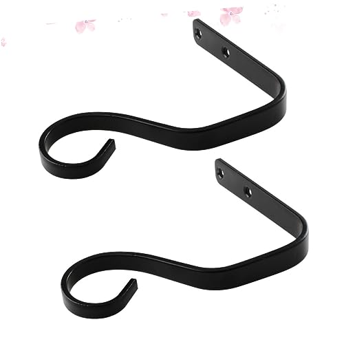 PAMINGONO 2 Stück Eisen Wandhaken Halterung für Laternen und Blumentöpfe Vintage Stil für Garten und Außenbereich und Leicht zu Installieren von PAMINGONO