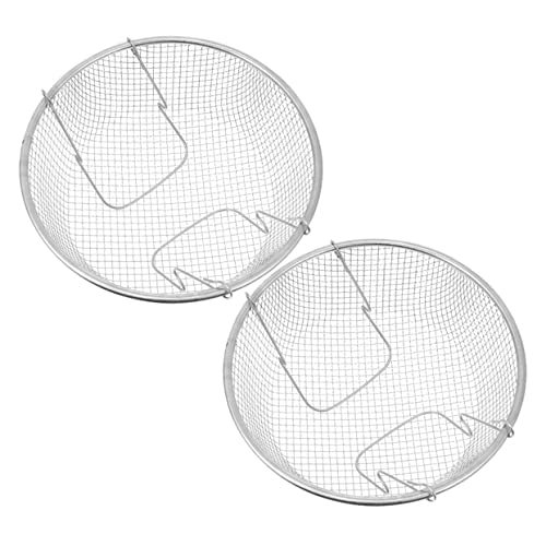 PAMINGONO 2 Stück Frittierkorb Teilig Robuste Frittierutensilien für Pommes Chicken Wings Snacks Wiederverwendbar Rostfrei für Heiße Töpfe und Frittieren PAMINGONO 2 Stück Frittierkorb Teilig Robuste Frittierutensilien für Pommes Chicken Wings Snacks Wiederverwendbar Rostfrei für Heiße Töpfe und Frittieren von PAMINGONO