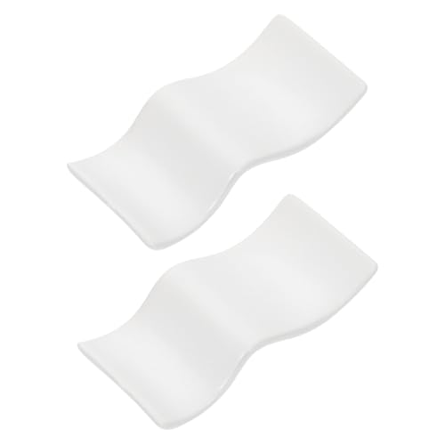 PAMINGONO 2 Stück Keramik Essstäbchenhalter Geschirr Organizer Löffel Halter für Esszimmer Tisch Besteckablage Küchenutensilien Halter für Zuhause Restaurant von PAMINGONO