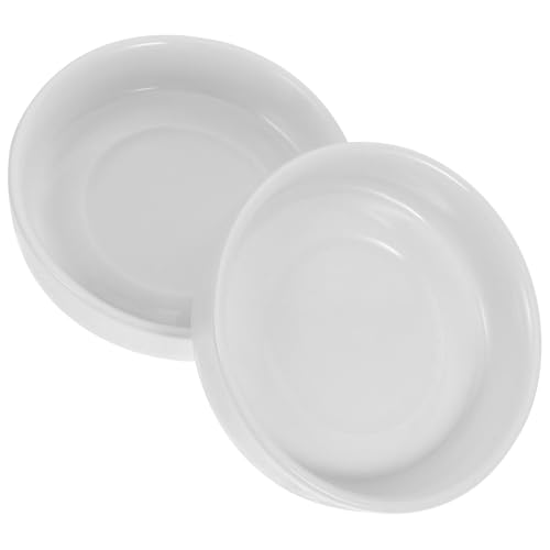 PAMINGONO 2 Stück Keramik Sauce Schalen Weiß Widerstandsfähig gegen Hitze Kälte und Säure Vielseitig für Sojasauce Snacks und Butter Zuhause Restaurant Gastro von PAMINGONO