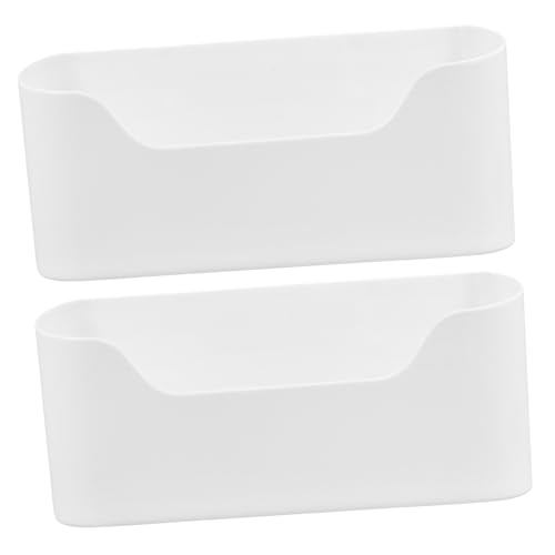 PAMINGONO 2 Stück Selbstklebender Küchen Schranktür Aufbewahrungsbox Wand Organizer für Kosmetik Büro Kleinteile Kompakte Hängende Aufbewahrung Vielseitig für Bad Schlafzimmer und Küche von PAMINGONO