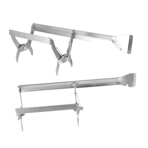 PAMINGONO 2 Stück Teiliges Bienenstock Rahmenhalter aus Metall mit Ergonomischem Griff Multifunktionaler Wabengreifer Klammer und Schaber für Imker Effizientes Honigernte PAMINGONO 2 Stück Teiliges Bienenstock Rahmenhalter aus Metall mit Ergonomischem Griff Multifunktionaler Wabengreifer Klammer und Schaber für Imker Effizientes Honigernte von PAMINGONO