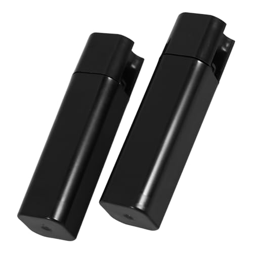 PAMINGONO 2 Stück Teiliges Jalousie Schnur Zugende aus Kunststoff Ergonomischer Griff für Stabile Bedienung bei Wind Passend für Rollos und Plissees Schwarzes Design Einfach zu Montieren von PAMINGONO