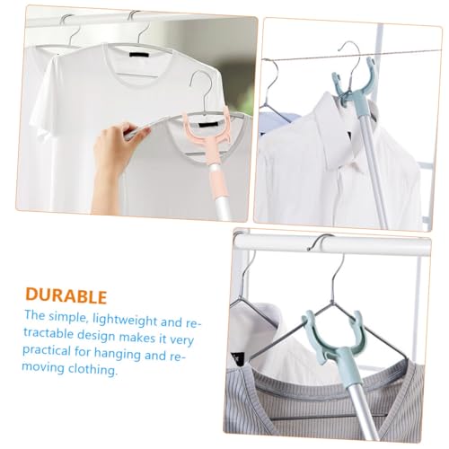 PAMINGONO 2 Stück Verstellbare Strapazierfähige Wäscheleinenstange aus Aluminiumlegierung Ausziehbar und Langlebig Komfortabler Griff für Bequemes Trocknen von Kleidung Innen und Außen von PAMINGONO