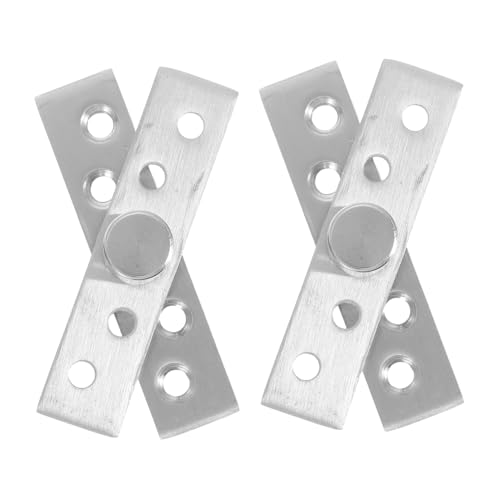 PAMINGONO 2 Stücke Edelstahl Verdeckte Pivot Türscharniere Versteckter Drehmechanismus Für Schränke Möbel Unsichtbare Türbeschläge Robust Und Platzsparend von PAMINGONO