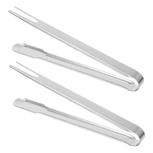 PAMINGONO 2Stücke Kochpinzetten Grillzange und Buffetzange für Steak Salat und Robustes Vielseitiges Küchenwerkzeug für Servieren von PAMINGONO