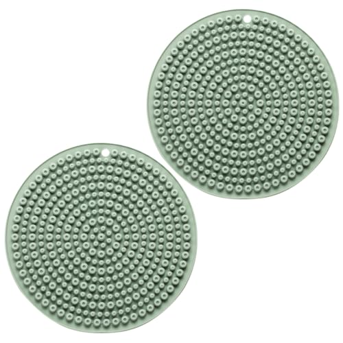 PAMINGONO 2er Set Hitzebeständige Unterlage Anti Rutsch Küchentisch Matte Für Töpfe Teetassen Und Geschirr Runde Form Für Den Einsatz Zu Hause PAMINGONO 2er Set Hitzebeständige Unterlage Anti Rutsch Küchentisch Matte Für Töpfe Teetassen Und Geschirr Runde Form Für Den Einsatz Zu Hause von PAMINGONO