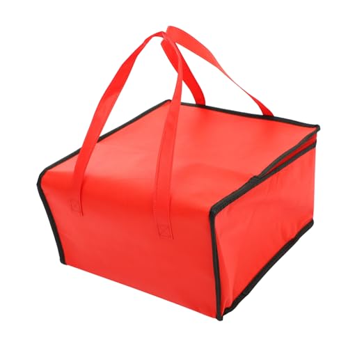 PAMINGONO 2er Set Isolierte Kühltasche Für Torten Wasserfeste Tragbare Lunch Handtasche Für Lebensmittel Perfekt Picknick Pizza Und Kuchenlieferungen Rote von PAMINGONO