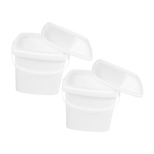 PAMINGONO 2st Kunststofffass Tierfuttereimer Öleimer Utility-eimer Gefrierwannen Quadratischer Tragbarer Eimer Eiskübel Farbdosen Süßigkeiten Eimer Milcheimer Eisbehälter Wassereimer Pp Weiß PAMINGONO 2st Kunststofffass Tierfuttereimer Öleimer Utility-eimer Gefrierwannen Quadratischer Tragbarer Eimer Eiskübel Farbdosen Süßigkeiten Eimer Milcheimer Eisbehälter Wassereimer Pp Weiß von PAMINGONO
