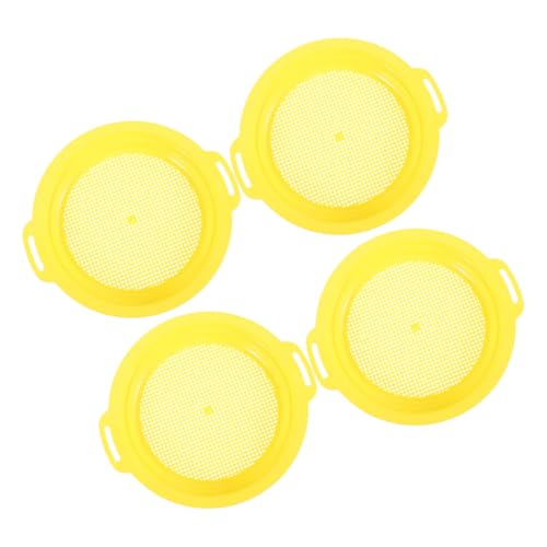 PAMINGONO 4 Stück Bergbausieb Testsieb trinkbare Netzpfanne Sieb zum Goldwaschen Schmutzsieb Goldfilterpfanne Goldsuche Goldgräberwerkzeuge Filterwanne Siebpfanne Plastik Yellow PAMINGONO 4 Stück Bergbausieb Testsieb trinkbare Netzpfanne Sieb zum Goldwaschen Schmutzsieb Goldfilterpfanne Goldsuche Goldgräberwerkzeuge Filterwanne Siebpfanne Plastik Yellow von PAMINGONO
