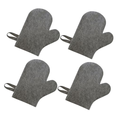 PAMINGONO 4 Stück Saunahandschuhe Filz Hitzebeständige Sauna Mitts für und Sauna Badewanne oder Spa Hautfreundliches Design Einfach zu Lagern Trocknen PAMINGONO 4 Stück Saunahandschuhe Filz Hitzebeständige Sauna Mitts für und Sauna Badewanne oder Spa Hautfreundliches Design Einfach zu Lagern Trocknen von PAMINGONO