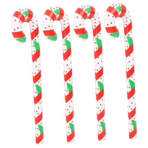 PAMINGONO 4 Stück Teiliges Aufblasbare Weihnachtsdeko Candy Balloons Bunte Portable Zuckerstangen Ballons aus PVC Handheld Weihnachtscandy Deko für Fenster Türen und Partys PAMINGONO 4 Stück Teiliges Aufblasbare Weihnachtsdeko Candy Balloons Bunte Portable Zuckerstangen Ballons aus PVC Handheld Weihnachtscandy Deko für Fenster Türen und Partys von PAMINGONO