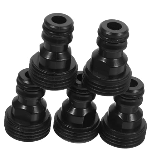 PAMINGONO 5 Stück Teiliges Wasserhahnanschluss Schnellkupplung Waschmaschine Spülmaschine Kunststoff Robust Sicher Fester Sitz für Außenwasserhahn Geräteanschluss von PAMINGONO
