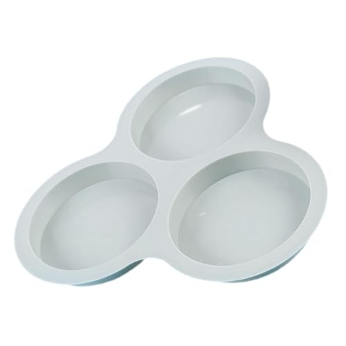 PAMINGONO Muffinformen für die Heißluftfritteuse zum Selberbacken Silikon-Eierformen rund 10 2 cm nicht verformbar grau 3er-Pack von PAMINGONO