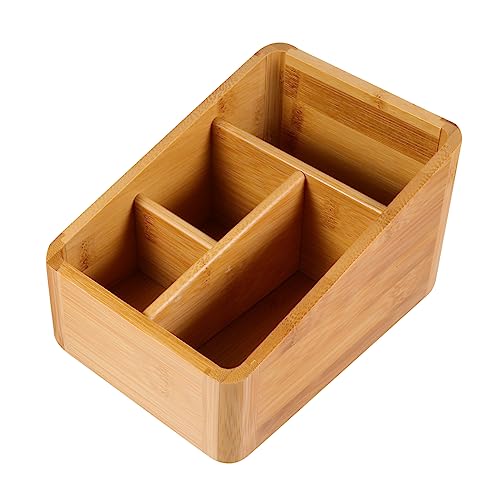 PAMINGONO Bambus Aufbewahrungsbehälter Für Den Haushalt 1 Stück Kosmetikbehälter Aus Holz Ideal Zur Aufbewahrung Von Wattestäbchen Küchenorganizer Für Schrank Oder von PAMINGONO