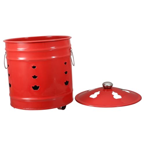 PAMINGONO Brennender Goldeimer Emaille Brenneimer Haushalts Verbrennungsdose Außen Verbrennungsdose Opfereimer Verbrennungsfass Hof Verbrennungsdose Verbrennungseimer Brennfass PAMINGONO Brennender Goldeimer Emaille Brenneimer Haushalts Verbrennungsdose Außen Verbrennungsdose Opfereimer Verbrennungsfass Hof Verbrennungsdose Verbrennungseimer Brennfass von PAMINGONO