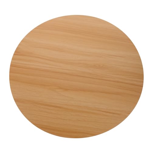 PAMINGONO Dicke, Runde Tischplatte Aus Holz, Ersatz-arbeitsplatte Für Den Schreibtisch, Kreisförmiges Brett, Für Büro, Zuhause, Hotel, Restaurantbedarf von PAMINGONO