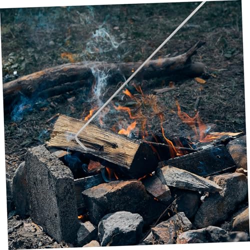 PAMINGONO Edelstahl Feuerstelle Poker Lang Robustes Kaminwerkzeug für Indoor Outdoor Camping BBQ Feuerstelle Zubehör Langlebig Hitzebeständig von PAMINGONO