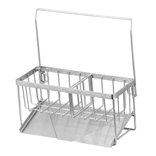 PAMINGONO Schwammhalter Für Spülbecken Abtropfschwammregal Spülbecken-schwammhalter Geschirrtuchhalter Küchenspüle-organizer Haushaltsschwammhalter Spüllappenregal von PAMINGONO