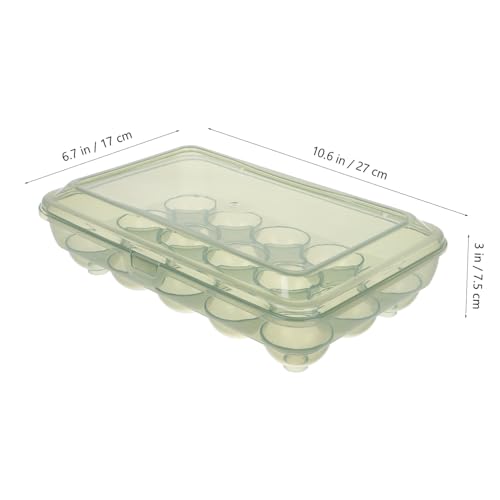 PAMINGONO Eierhalter Kühlschrank Kunststoff Eier Aufbewahrungsbox mit Deckel Frische Schutz Lebensmittelqualität Organizer für Küche und Haushaltsorganisation Wiederverwendbar von PAMINGONO