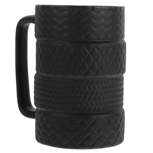 PAMINGONO Große Keramik Tasse Retro Design Vielseitiger Milch Wassermug Hitzebeständig für Kaffee Tee Saft Geeignet für Zuhause und Büro Stilvoll und Pflegeleicht von PAMINGONO