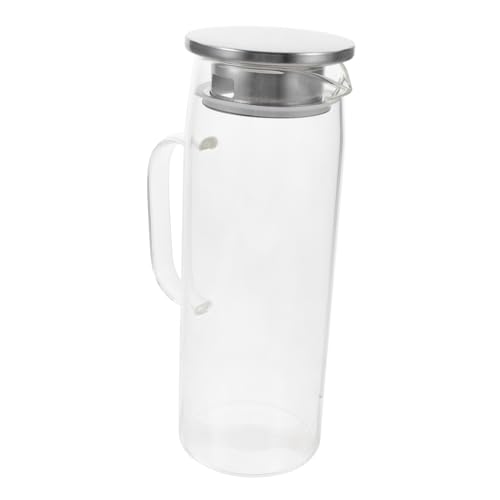 PAMINGONO Großvolumiger Wasserkrug aus Hitzebeständigem Borosilikatglas mit Deckel Bruchsicherer Kaltwasser Saftkrug Vielseitiger Getränkebehälter für Haushalt und Partygebrauch PAMINGONO Großvolumiger Wasserkrug aus Hitzebeständigem Borosilikatglas mit Deckel Bruchsicherer Kaltwasser Saftkrug Vielseitiger Getränkebehälter für Haushalt und Partygebrauch von PAMINGONO