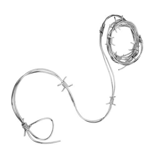 PAMINGONO Halloween Deko Stacheldraht Fake Metalloptik Kunststoff Leichte Halloween Barbed Wires Requisite für Gruselige Party Haunted House Dekoration Indoor Outdoor Nutzung von PAMINGONO