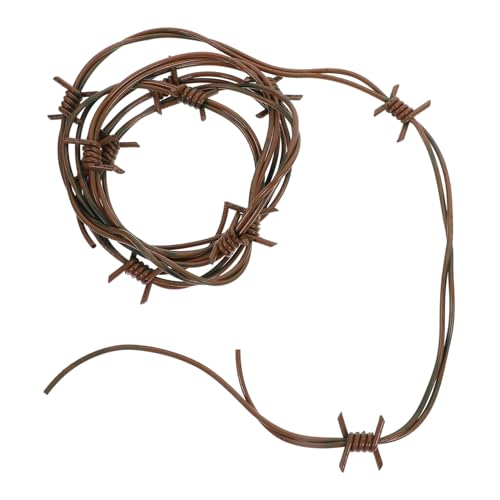 PAMINGONO Halloween Stacheldraht Deko Kunststoff PVC Wiederverwendbar Requisite für Party Gruselige Girlande Horror Dekoration für Haunted House und Streichspielzeug von PAMINGONO